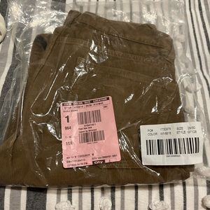 BRAND NEW W/ TAGS 🏷 J. CREW CORDUROY 484 SLIM FIT PANTS/JEANS 28X30 BROWN